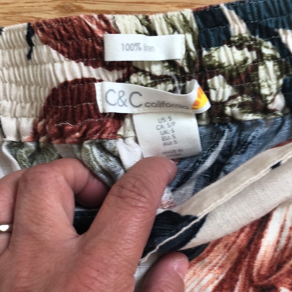 C&C California linen pants small - Picture 2 of 2